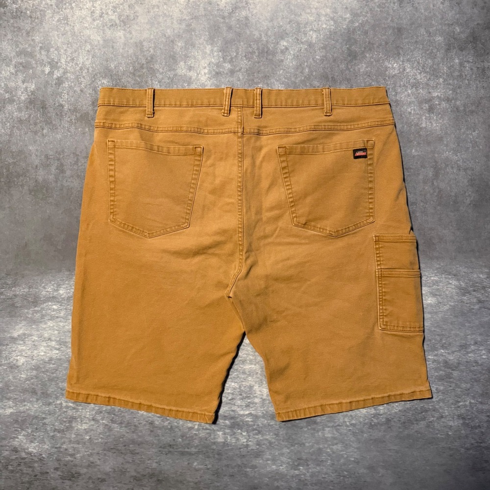 VTG Dickies Mens Brown‎ Carpenter Shorts Stretch Cotton Duck Workwear 42 Y2K 90s